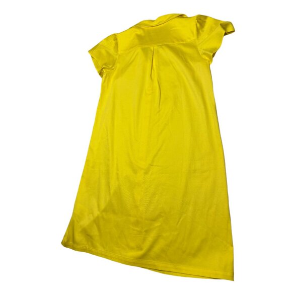 DKNY Button Down T-shirt Dress with Flutter Sleeves - Picture 2 of 3